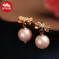 Face thin earrings female summer temperament super fairy short hair earrings fashion simple cold wind stud earrings retro Chinese style