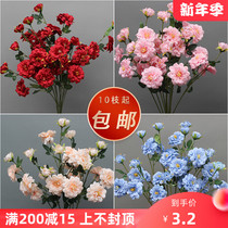 Wedding simulation iceberg rose silk flower four seasons flower flower arrangement single branch flower wedding hall ceiling flower arrangement soft dress flower arrangement