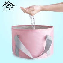 Folding water basin Portable travel equipment Tourist washbasin Foot bath basin Outdoor fishing bucket Camping