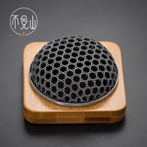 No mountain pan incense burner bamboo household tea ceremony hollow sandalwood stove multi-purpose square portable lighter pan incense holder
