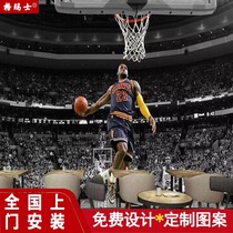 Basketball Soccer 3D Background Wall Paper Cosby NBA World Cup Star Poster Background Wall Wallpaper Mural Wall Cloth