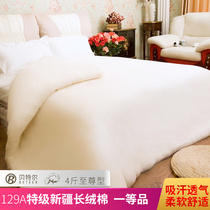 Supreme Xinjiang quilt 4kg cotton wool quilt core single cotton handmade quilt autumn and winter quilt double pure cotton quilt