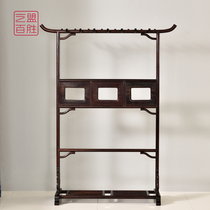 Yimeng blood sandalwood dragon door hanger mahogany floor coat rack home Chinese style dress rack Ming and Qing hangers