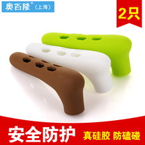  Indoor door lock Bedroom European-style anti-theft room door handle cover Wooden door lock Bathroom door handle cover Anti-collision protective cover