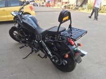 Zhou Hong side box is suitable for Korea Hyosung Qingqi GV250 motorcycle black rear shelf plus high backrest combination