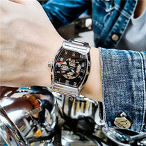 Ogulas Fully Automatic Mechanical Watch Male Watch Hollowed-out Waterproof Luminous Students Sports Watch Men Trends