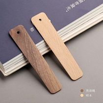 Chinese style creative product Creative Design diy bookmarks custom lettering wooden stationery student campus gift