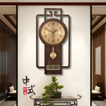 New Chinese calendar watch wall clock Living room household fashion atmosphere Creative art Silent clock clock wall clock
