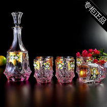 Czech Inlaid Gold Crystal Wine Suit Whisky Wine Glass Unleaded Wine Cup Kit Wine Pour Wine Glass