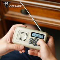 viperade hand-powered self-generated emergency multifunction flashlight radio Solar charged home lighting