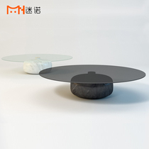 Nordic light extravagant round marble tea table creative minimalist postmodern designer edge a few villa-like room tea table