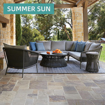 Nordic Outdoor Leisure Sofa Terrace Patio Garden Rope choreographic chair designer Minjuku soft-fitted sun light house furniture