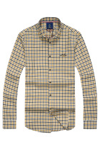 GOLD SHARK Golden SHARK ACS31732 cotton plaid shirt men long sleeve spring autumn checkered shirt Cotton