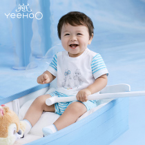 3 Discount Seconds to Kill Inns Baby Conjoined Mens and Womens Pure Cotton Short Sleeves Pair of the lapels 184A0030