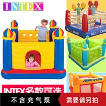 INTEX childrens trampoline bouncy castle toys indoor and outdoor home small playground naughty Castle jumping bed