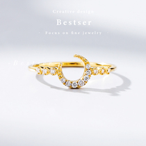 Blue Bestser (Sailor Moon)18K gold group set with diamonds Ladies diamond ring Couple pair wedding ring