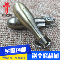 Dolphin missile model metal ten thousand matches magic keychain portable kerosene lighter outdoor ignition artifact