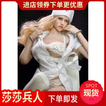 ZYTOYS - 1 6 Nurse Dress Suit Nurse Dress Suit two colors (ZY16-18)