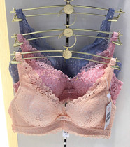 Manifen 20810961 counter sexy lace without steel ring underwear deep V adjustment gathering Lady Bra