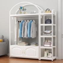  Clothing store womens clothing store shelf display rack Floor pylons Shop hangers Bedroom storage and finishing rack Clothes rack