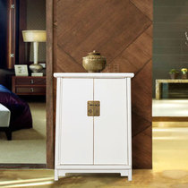 New Chinese Solid Wood Two Doors Antique Make Old Side Cabinet Hyun Guan Cabinet Retro Made Old Shoes Cabinet Lockers Vintage Elm Wood Cabinet