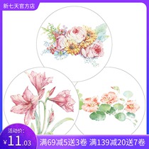 New seven days flower hand Ledger hand account landscape and paper tape hand tent sticker material set supplies flower group Orchid
