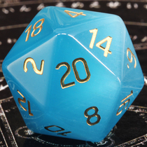 D20 Light Blue Cats Eye Stone Dragon and Dragon DnD Wan Zhi brand fifth personality running group digital dice props
