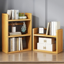 Simple small bookshelf accommodating shelf office table top shelf multilayer child plotbox floor small mesh red bookcase