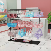 Underwear underwear display rack Sock rack Shopping mall Nakajima bra display rack is hanging mens shorts double-sided floor rack