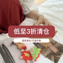 Xin Gang Help Christmas Day greeting card Old man Elk holiday kraft paper card brooch pendant Letter envelope clip