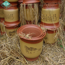  Purple sand flower pot orchid basin special simple indoor high-end ceramic breathable large special hanging orchid basin clearance