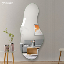 Creative special-shaped frameless wear mirror irregular bedroom wall-mounted art mirror home full-body mirror wall decorative mirror