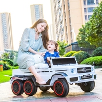 Benz children electric car four-wheel car with remote control baby toy can take mans cross country big G baby carrier 6 wheel 6 drive