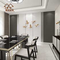 Whole house custom bamboo and wood fiber background wallboard Dining room living room fashion decoration splicing quick installation wall gusset spot