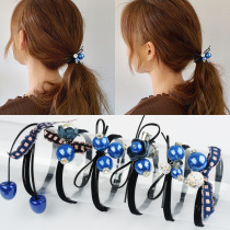 Head rope female simple Korean version of net red ins cute hair rope headdress tie hair rubber band Ponytail Hairband hair accessories