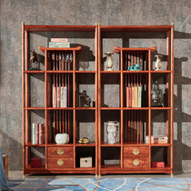 Red Wood Bou Ancient Rack Solid Wood New Chinese multi-treasure Flowers Pear Wood Xuanguan Cabinet Septal Hedgehog Purple Sandalwood Furniture