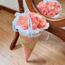 National Beijing Ice Cream Rose Bouquet Flower Delivery Same City Nanjing Guangzhou Shenzhen Hangzhou Birthday Delivery Store
