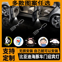 Custom BYD Dolphin Greeting Light Destroyer 05 door projection lamp Qin PLUS Laser Ground Atmosphere Retrofit