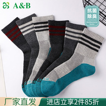 ab underwear male cotton thickening hair rings antibacterial anti - odor fourth season sweating and breathable men in sports stockings AB 25