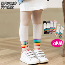 Girls pantyhose spring and autumn thin cotton outside wear baby leggings medium thick foreign style summer childrens leggings