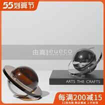 Brief Modern Creative Planet Crystal Pendulum Boilerplate Room Exhibition Hall Xuan Guan Home Desktop Art Soft Decorations