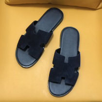 2021 European Station Summer New Tide Cards Non-slip Outdoor Genuine Leather Sandals Genuine Leather SLIPPERS MALE