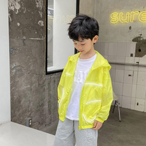 Childrens Wear Boys Sunscreen Clothes Summer Childrens Coats Lightweight Breathable Top Children Summer Clothing 2021 New Clothes Tide