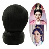 (Xinyi costume) meatball head wig new Hanfu high temperature silk hair bag Tang Feng Guifei ancient headdress hair bun