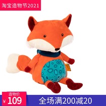 American B Toys Talking little Fox Bile plush toy Baby doll Childrens soothing doll doll