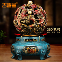 Nine-turn Dry Kunfurnace All-copper Longtau Dingyu Jiubao basin New Chinese office living room