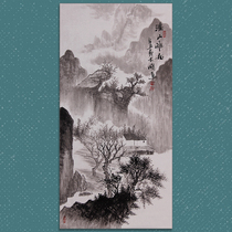 Sun Dagang Nakamu Mountain pyloric Three feet of landscapes Write a picture of the background wall of the Chinese painting Xuanguans office