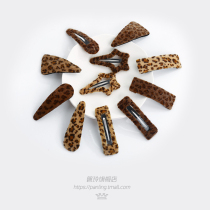  BAO WEN hairpin female Korean net red plush bangs clip headdress bb clip ins retro side clip fluffy hairpin