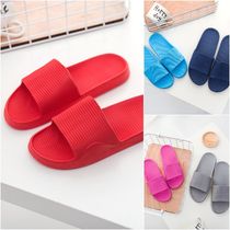 Newlywed couple big red bathroom slippers Male and female couples parents summer indoor non-slip bath cool drag home