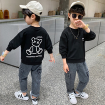 Childrens clothing boys autumn clothing sports suit spring and autumn 2021 new boys childrens foreign style fashion handsome tide